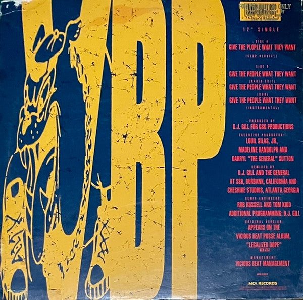 Vicious Beat Posse - Give The People What They Want (M) (Vinyl LP)