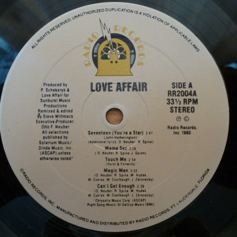 Love Affair  - Love Affair (VG+) (Vinyl LP)