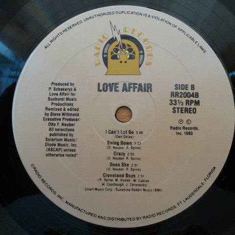 Love Affair  - Love Affair (VG+) (Vinyl LP)
