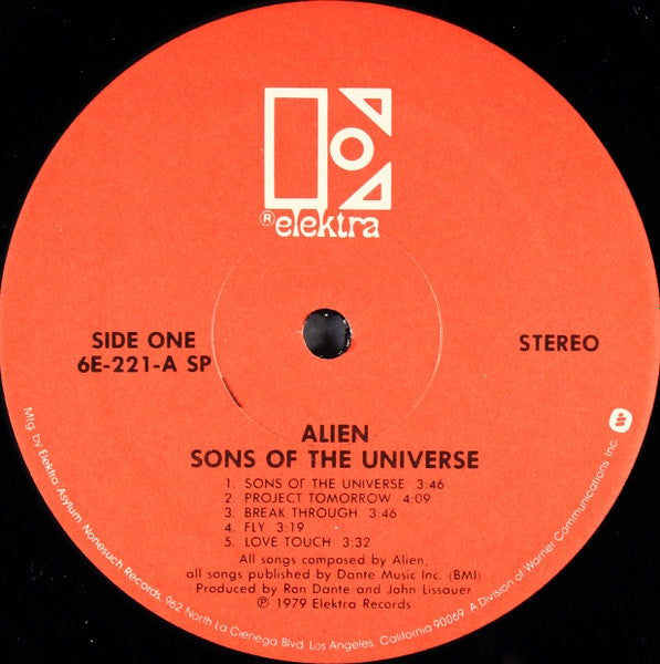 Alien  - Sons Of The Universe (M) (Vinyl LP)