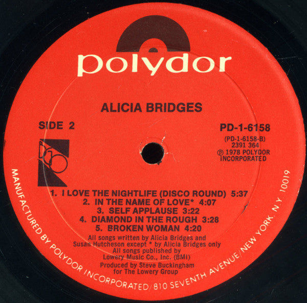 Bridges, Alicia - Alicia Bridges (VG+) (Vinyl LP)