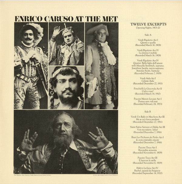 Caruso, Enrico - Caruso At The Met (M) (Vinyl LP)