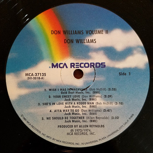 Williams, Don  - Volume Two (VG+) (Vinyl LP)