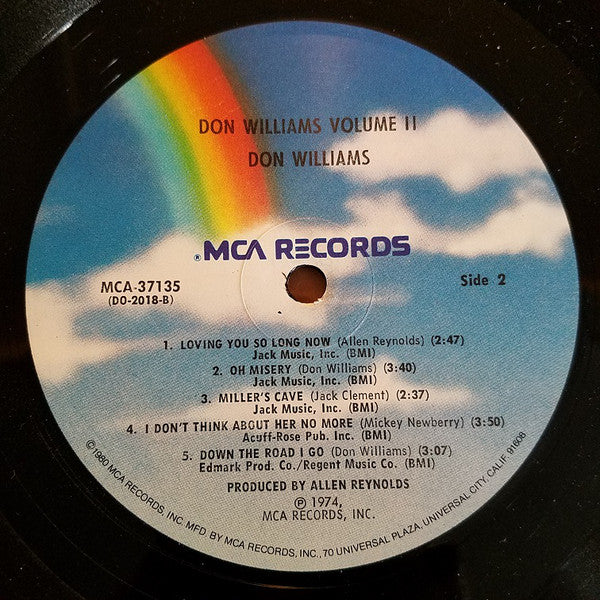 Williams, Don  - Volume Two (VG+) (Vinyl LP)