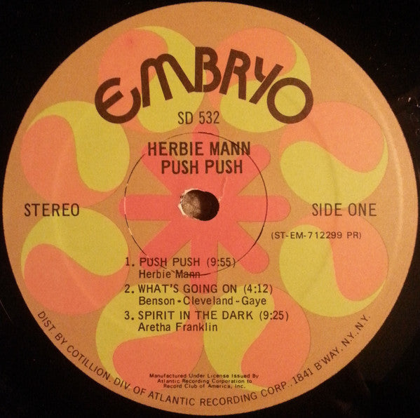 Mann, Herbie - Push Push (Vinyl, VG) (Vinyl LP)