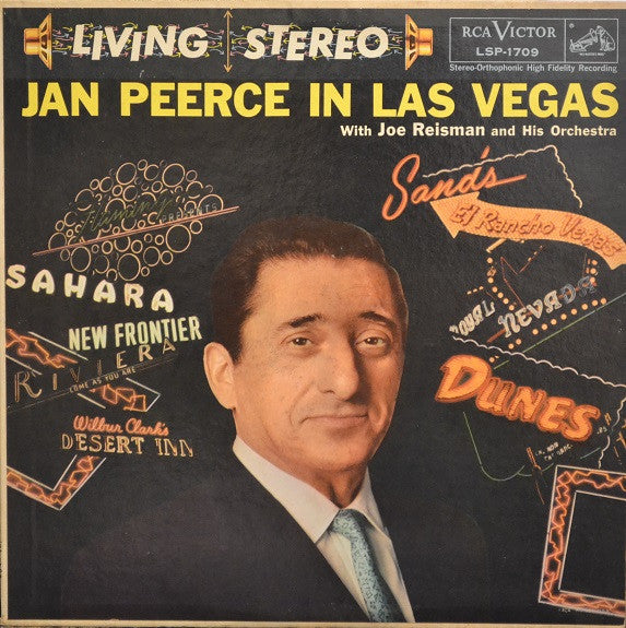 Peerce, Jan With Joe Reisman And His Orchestra - Jan Peerce In Las Vegas (VG+) (Vinyl LP)