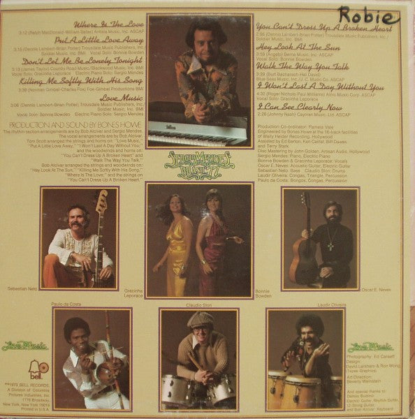 Sergio Mendes And Brasil '77 - Love Music (Vinyl, VG+) (Vinyl LP)