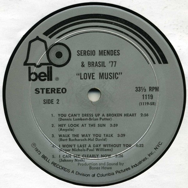 Sergio Mendes And Brasil '77 - Love Music (Vinyl, VG+) (Vinyl LP)