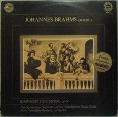 Brahms - The Symphony Orchestra Of The Philadelphia Music Guild, John Randolph Masters - Symphony 1 In C Minor, Op 68 (NM or M-) (Vinyl LP)