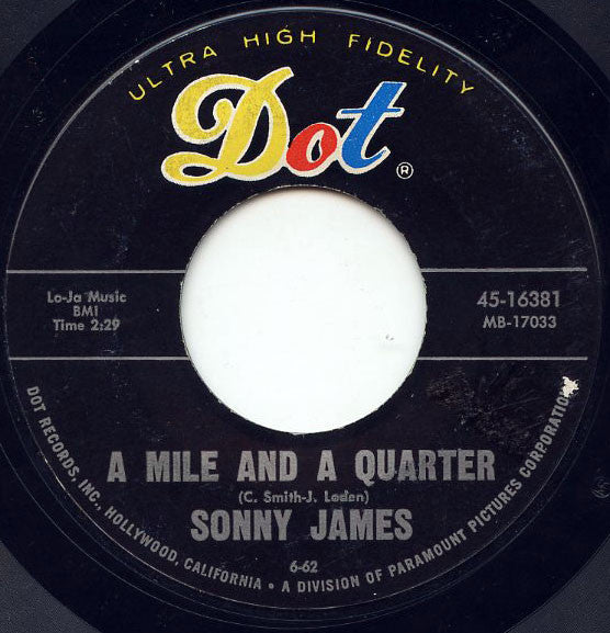 James, Sonny - Just One More Lie (VG+) (Vinyl LP)
