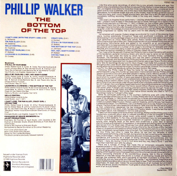 Walker, Phillip - The Bottom Of The Top (Vinyl, VG+) (Vinyl LP)