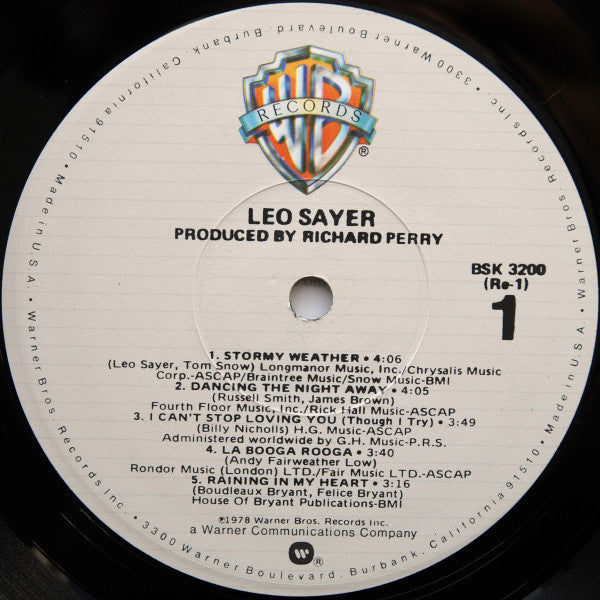 Sayer, Leo - Leo Sayer (Vinyl, M) (Vinyl LP)