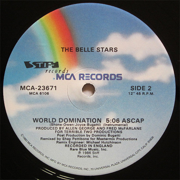 Belle Stars - World Domination (VG+) (Vinyl LP)