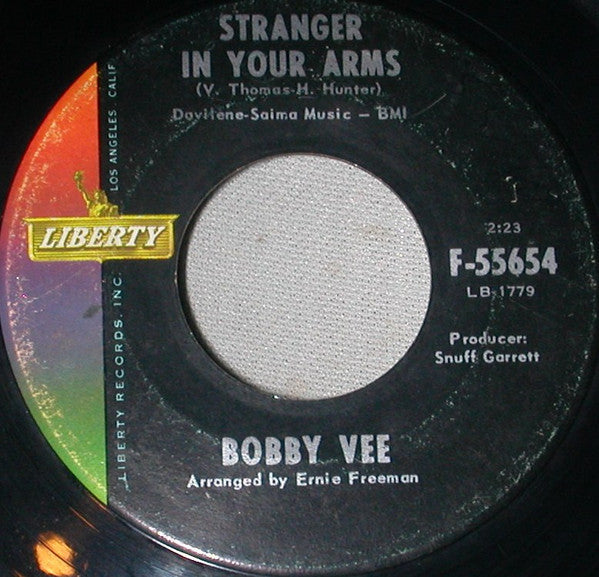 Vee, Bobby - Stranger In Your Arms (VG+) (Vinyl LP)