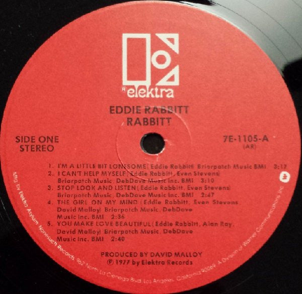 Rabbitt, Eddie - Rabbitt (VG+) (Vinyl LP)