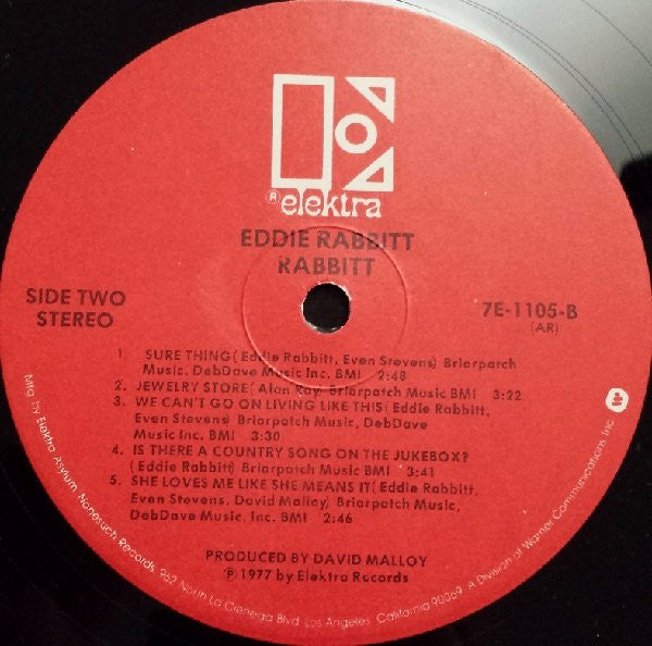 Rabbitt, Eddie - Rabbitt (VG+) (Vinyl LP)