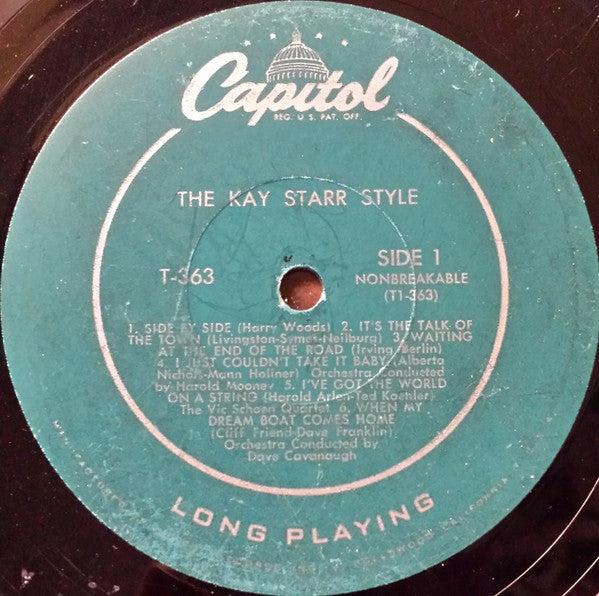 Starr, Kay - The Kay Starr Style (VG) (Vinyl LP)