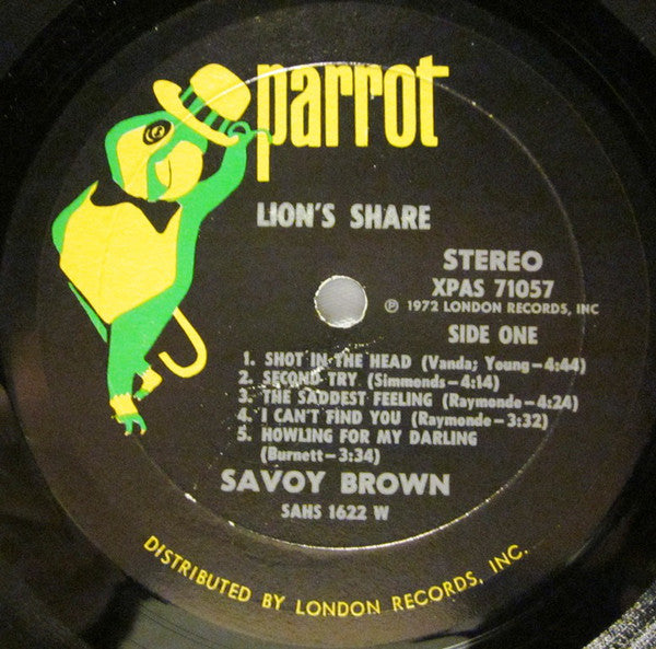 Savoy Brown - Lion's Share (VG) (Vinyl LP)