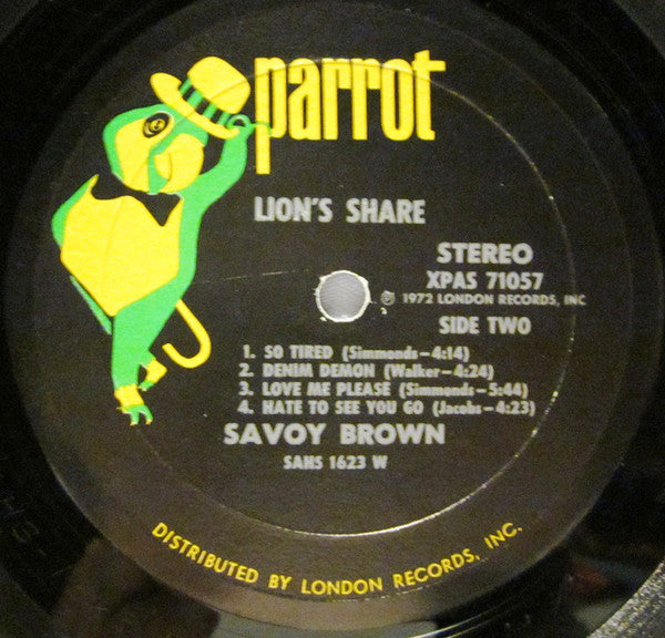 Savoy Brown - Lion's Share (VG) (Vinyl LP)