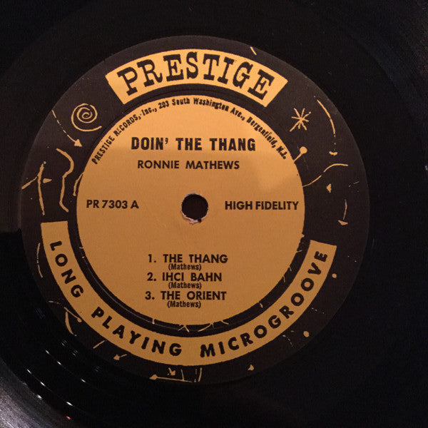 Mathews, Ronnie With Freddie Hubbard - Doin' The Thang! (VG) (Vinyl LP)