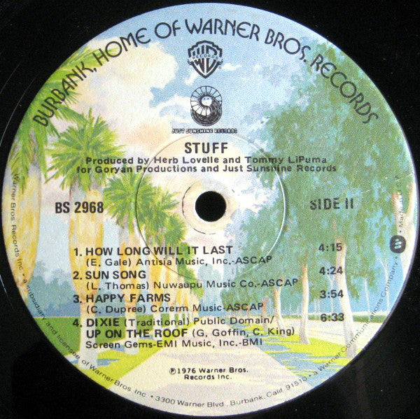 Stuff  - Stuff (Vinyl, G+) (Vinyl LP)