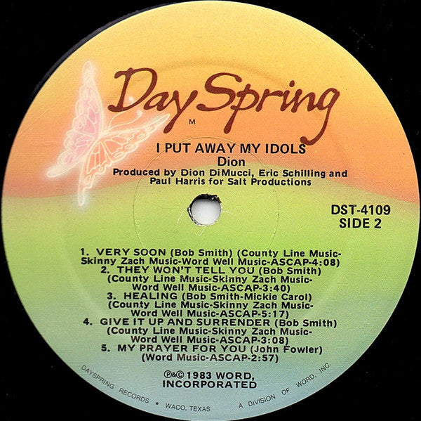 Dion  - I Put Away My Idols (VG+) (Vinyl LP)