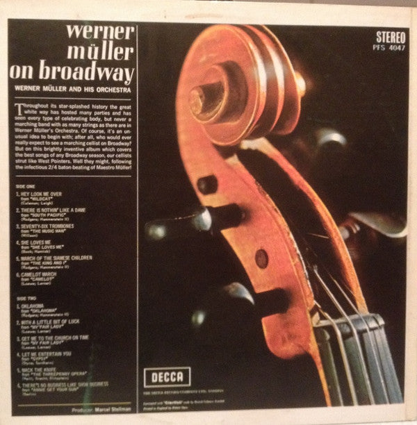 Müller, Werner Und Sein Orchester - Werner Muller On Broadway (VG) (Vinyl LP)