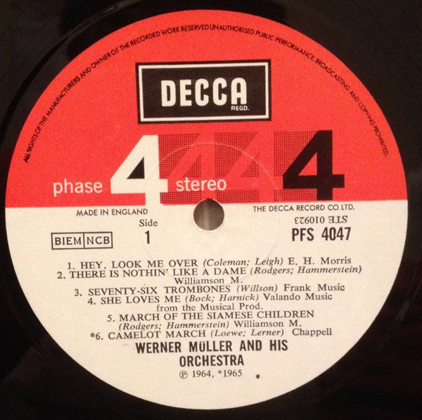 Müller, Werner Und Sein Orchester - Werner Muller On Broadway (VG) (Vinyl LP)