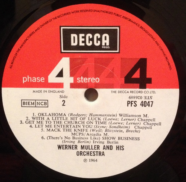 Müller, Werner Und Sein Orchester - Werner Muller On Broadway (VG) (Vinyl LP)