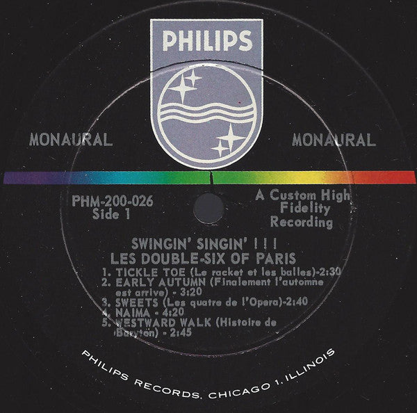Double Six Of Paris - Swingin' Singin'! (VG+) (Vinyl LP)