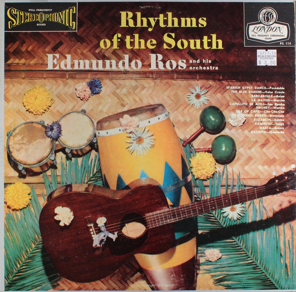 Ros, Edmundo And His Orchestra - Rhythms Of The South (Vinyl, VG+) (Vinyl LP)