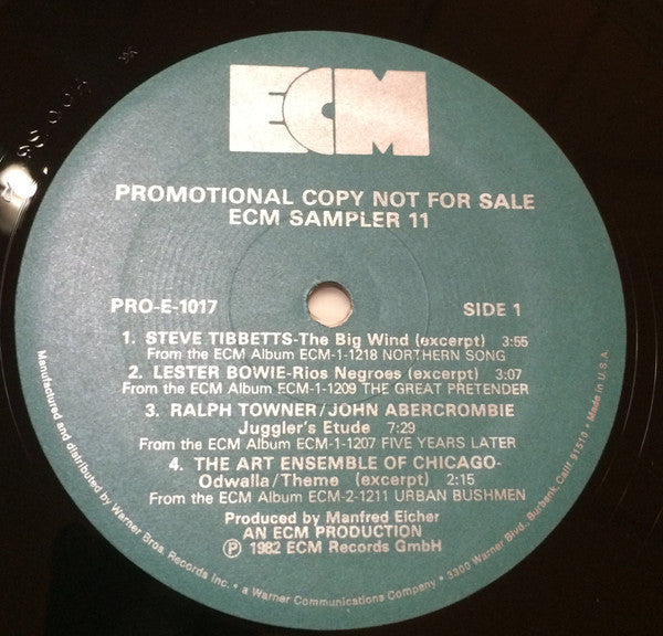 Various - ECM Sampler 11 (NM or M-) (Vinyl LP)