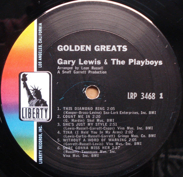 Lewis, Gary & The Playboys - Golden Greats (Vinyl, VG) (Vinyl LP)