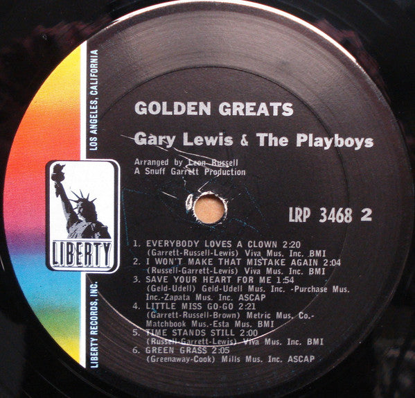 Lewis, Gary & The Playboys - Golden Greats (Vinyl, VG) (Vinyl LP)