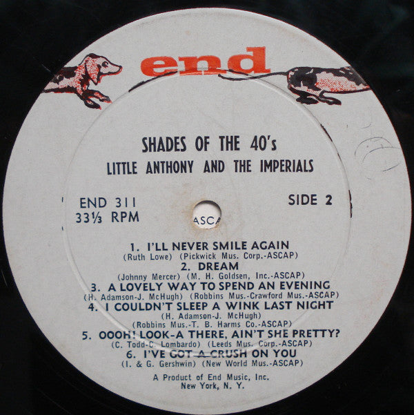 Little Anthony & The Imperials - Shades Of The 40's (VG) (Vinyl LP)