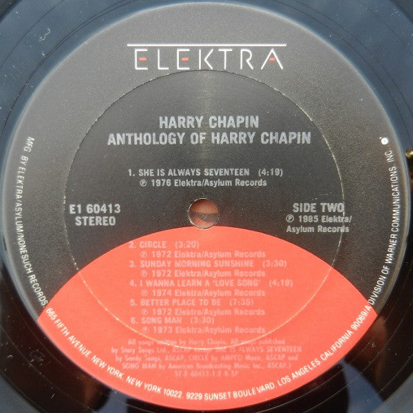 Chapin, Harry - Anthology Of Harry Chapin (VG) (Vinyl LP)