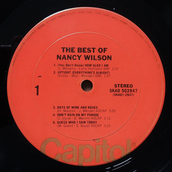 Wilson, Nancy - The Best Of Nancy Wilson (Vinyl, VG+) (Vinyl LP)