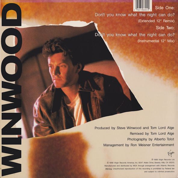 Winwood, Steve - Don't You Know What The Night Can Do? (M) (Vinyl LP)