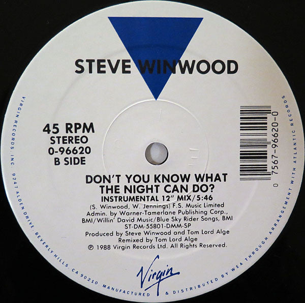 Winwood, Steve - Don't You Know What The Night Can Do? (M) (Vinyl LP)