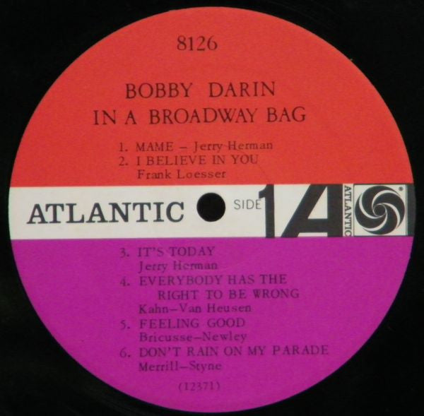 Darin, Bobby - In A Broadway Bag (VG+) (Vinyl LP)