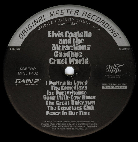 Costello, Elvis & The Attractions - Goodbye Cruel World (Vinyl, M) (Vinyl LP)