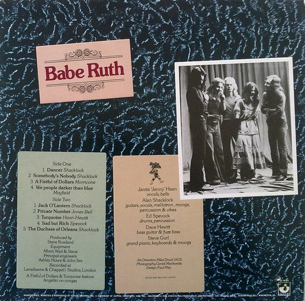 Babe Ruth - Babe Ruth (VG+) (Vinyl LP)