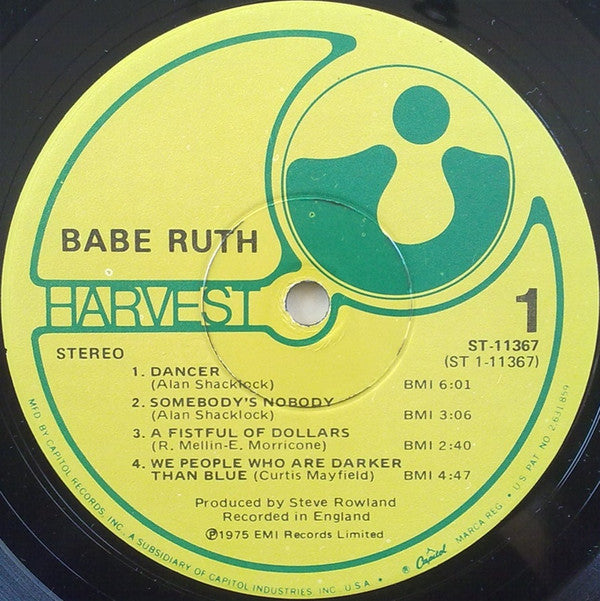 Babe Ruth - Babe Ruth (VG+) (Vinyl LP)