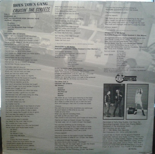 Boys Town Gang - Cruisin' The Streets (VG) (Vinyl LP)
