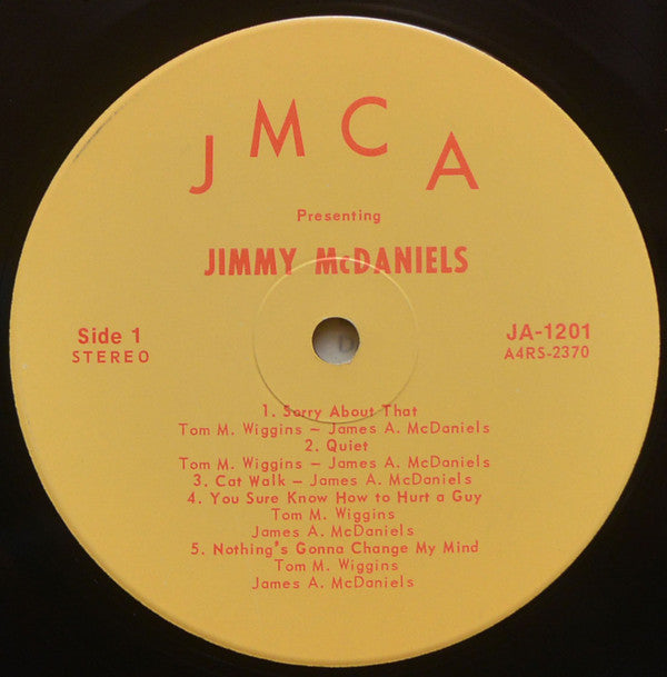 McDaniels, Jimmy - Presenting Jimmy McDaniels  (VG+) (Vinyl LP)