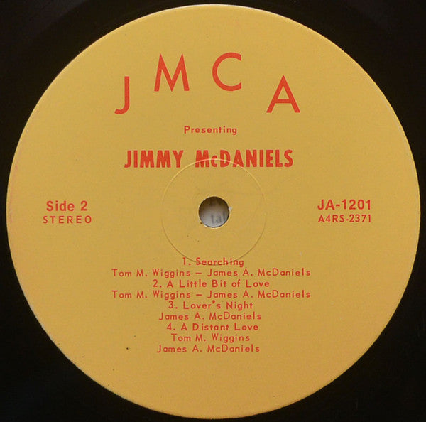 McDaniels, Jimmy - Presenting Jimmy McDaniels  (VG+) (Vinyl LP)