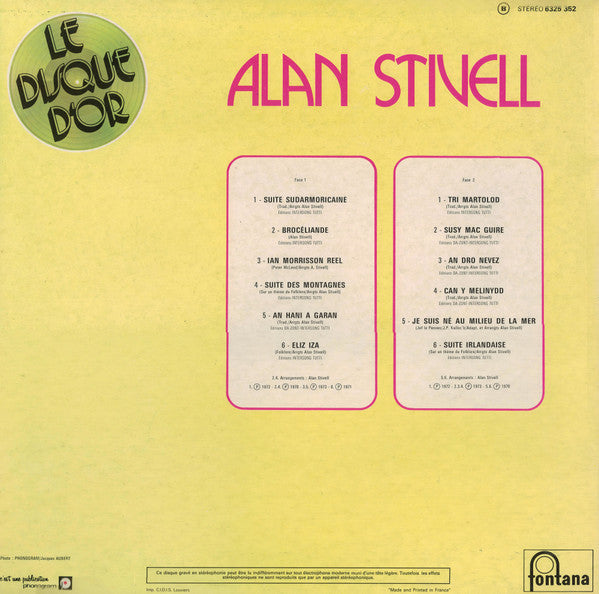 Stivell, Alan - Le Disque D'Or (VG) (Vinyl LP)