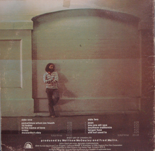 Hill, Dan - Longer Fuse (VG+) (Vinyl LP)