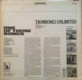 Trombones Unlimited - One Of Those Songs (Vinyl, VG) (Vinyl LP)
