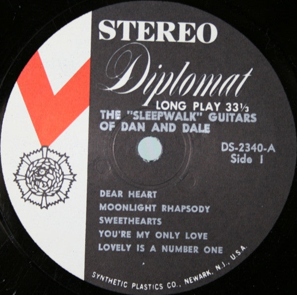 Sleepwalk Guitars Of Dan & Dale - Dear Heart (VG+) (Vinyl LP)